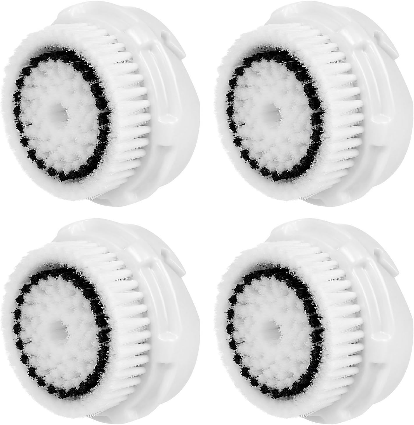 4X Hofoo® Brush Heads. Replacement for Clarisonic Sensitive Facial Cleansing. Compatible with Mia 1, 2, 3(Aria), Smart Profile, Alpha Fit, Plus, Sonic Radiance.