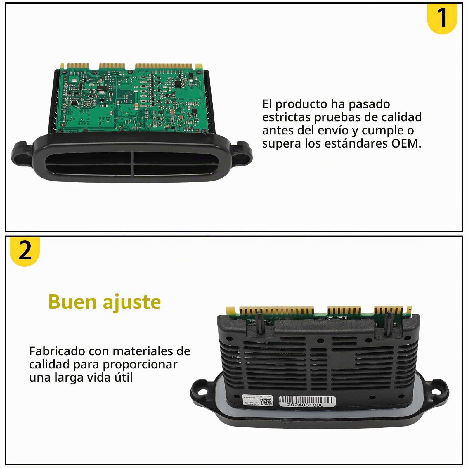 TMS módulo de controlador de faro de xenón para F07 F10 F11 F18 2011-2013, 63117316217