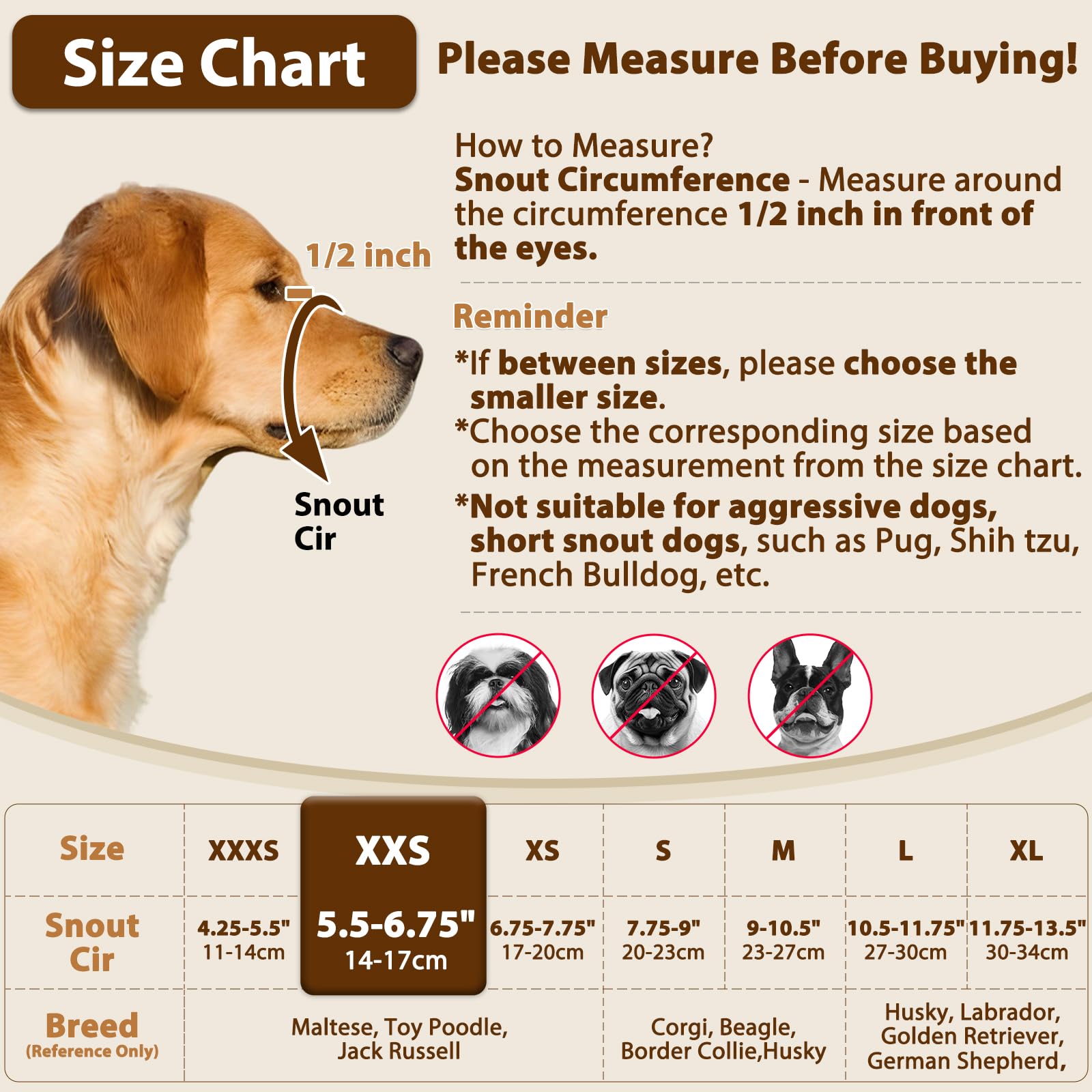 Amazon.com : Crazy Felix Nylon Dog Muzzle for Small Medium Large