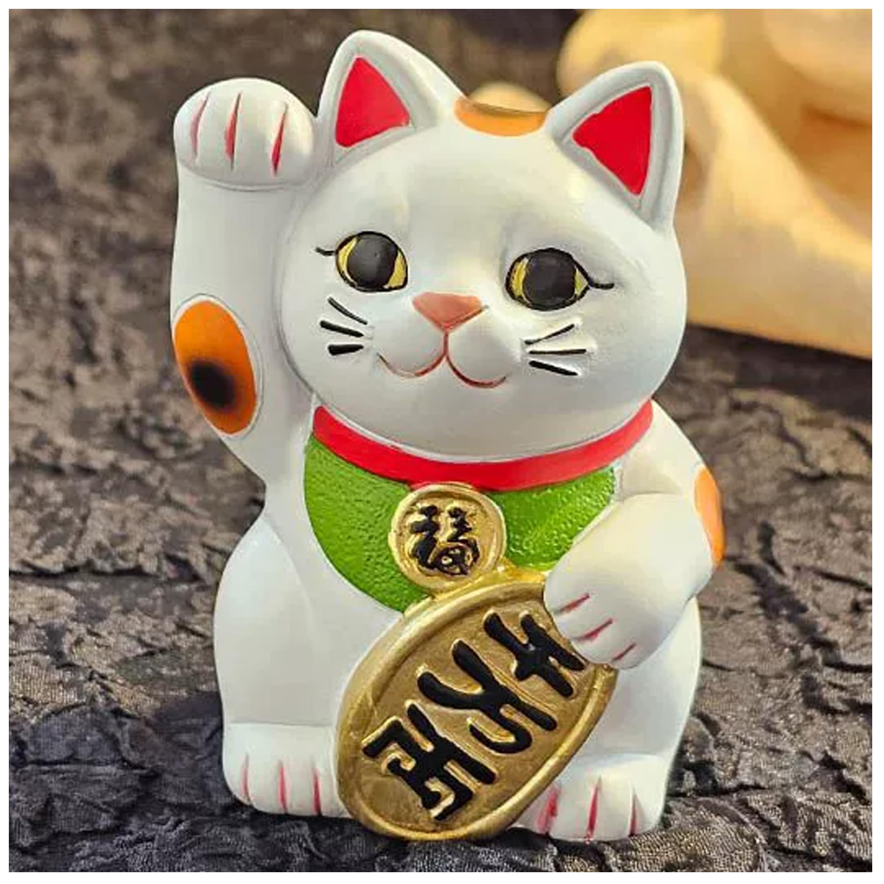(縁起物) 夫婦愛和猫 招き猫 猫の置物 (縁起物) 猫の置物 招き猫 夫婦愛和猫