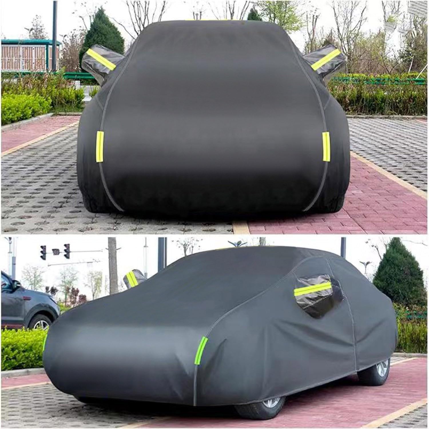 per Ford Fairlane 2001-2002 Copri Auto Protettivo Contro Il Sole Traspirante Apertura Cerniera | Copertura impermeabile per pick-up, nera, adatta a SUV compatti, con cinghie antivento, utilizzabile in tutte le stagioni