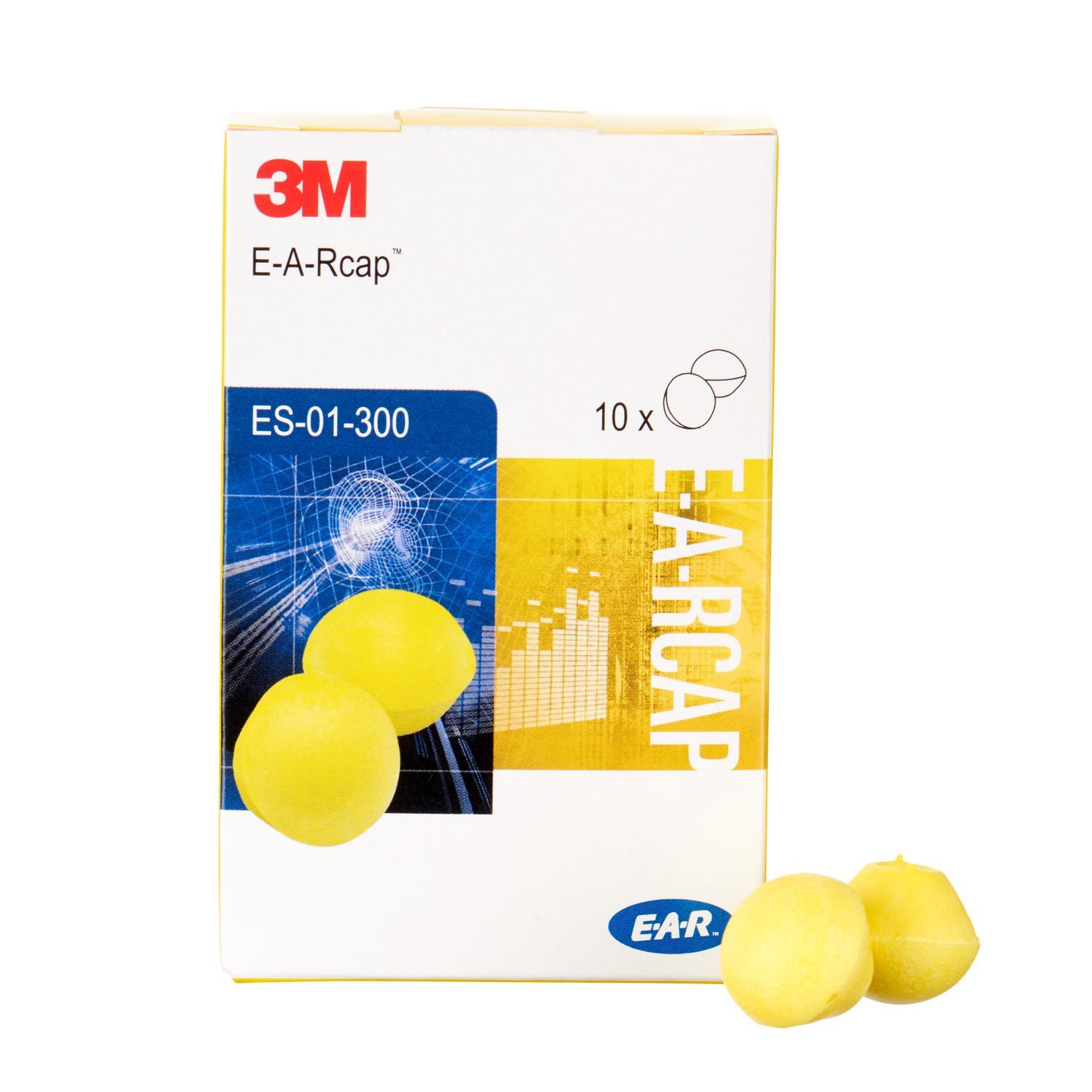3M™ E-A-R™ Tamponi di ricambio in Schiuma E-A-RCaps™, E-A-RBand™ e Flexicaps™, 23 dB, ES-01-300, Giallo
