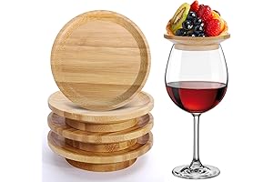 AIERSA Wine Glass Topper Appetizer Plates