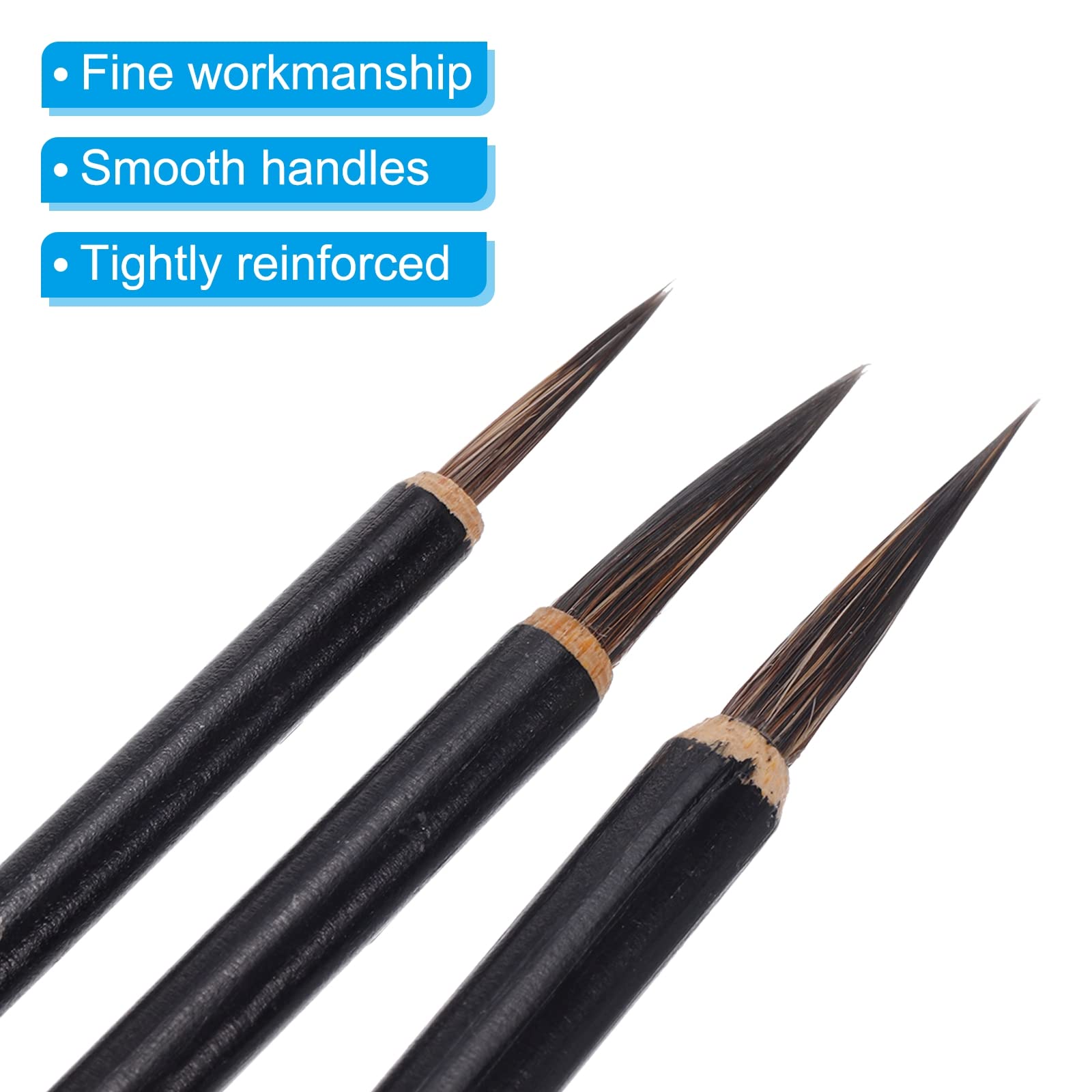 PATIKIL Pennello Calligrafia, 3pz Pennelli Pittura Inchiostro