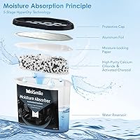 Vista 5 de Absorbedores de humedad, eficientes cajas de absorción de humedad de carbón activado y cajas absorbentes de olores, deshumidificador de automóvil