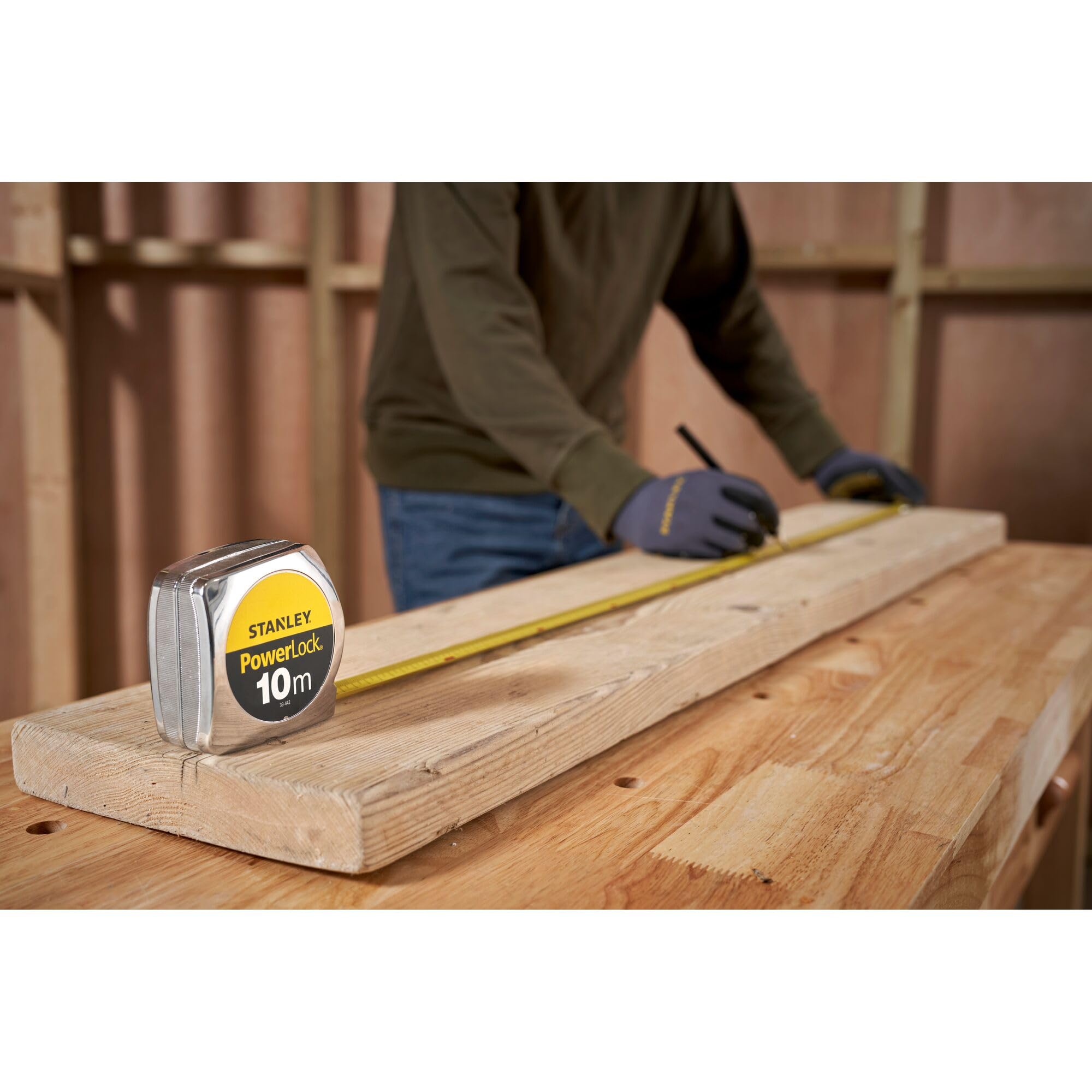 Mesure - STANLEY - 1-33-442 - 10 m x 25 mm - Powerlock Classic ABS