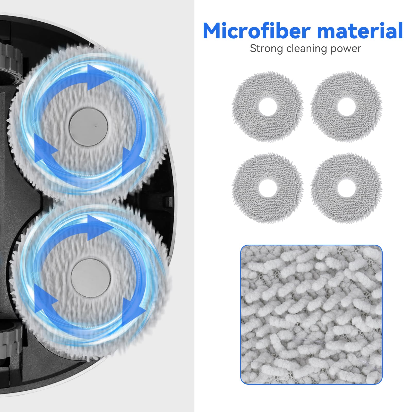 19PCS Accessoires Compatibles ECOVACS DEEBOT T30 Pro Omni - Brosse Principale, Filtres, Brosses Latérales, Serpillières Et Sacs Antibactériens