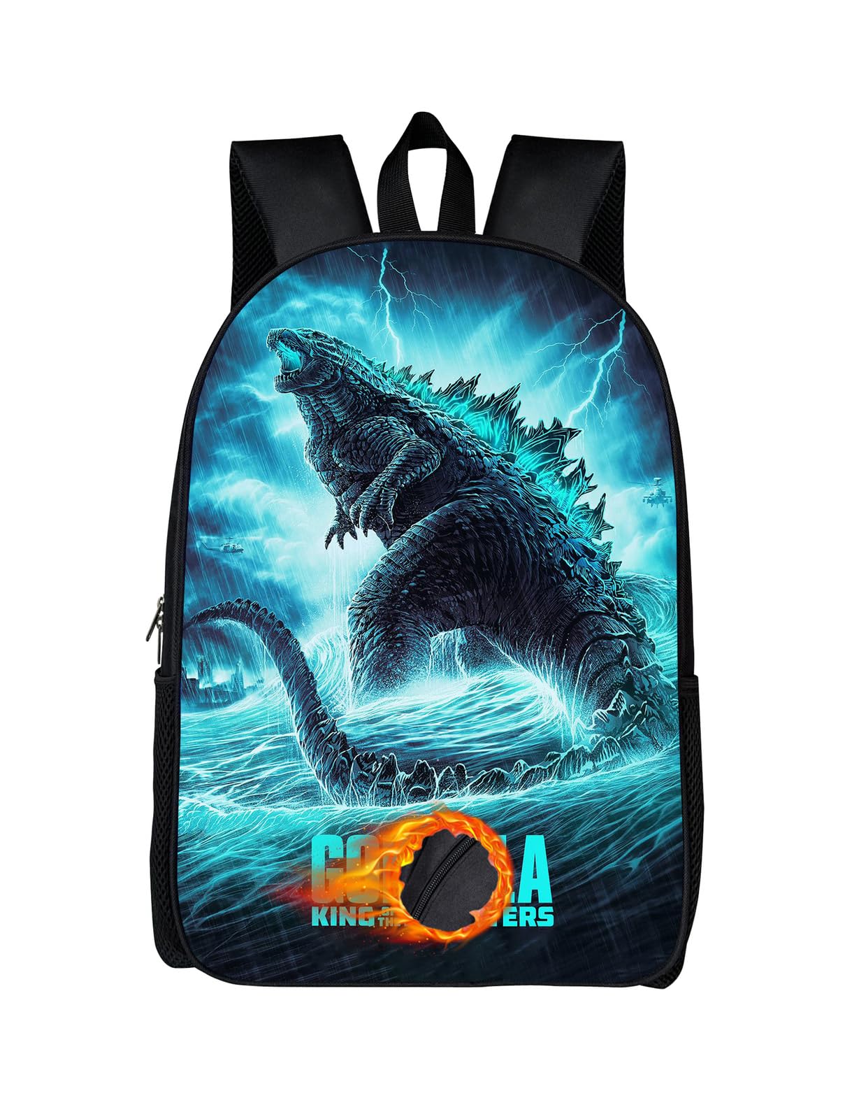 Unisex Backpacks 3d Printed Travel Bags Anime Backpack Monsters Casual Daypack Black4-16.5IN