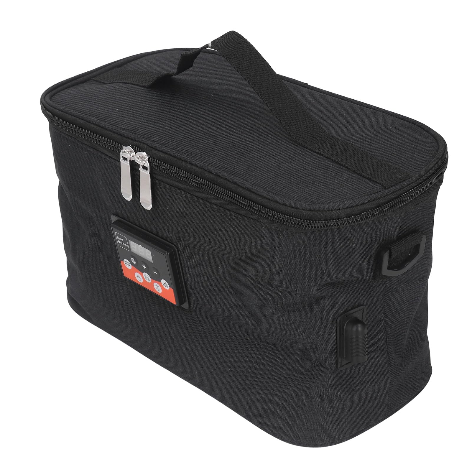 Keenso Bolsa Calefactora de 30W, Calentador de Coche de 8L con Pantalla de Temperatura Ajustable, Calentador de Alimentos Portátil de 12V para Viaje de Almuerzo