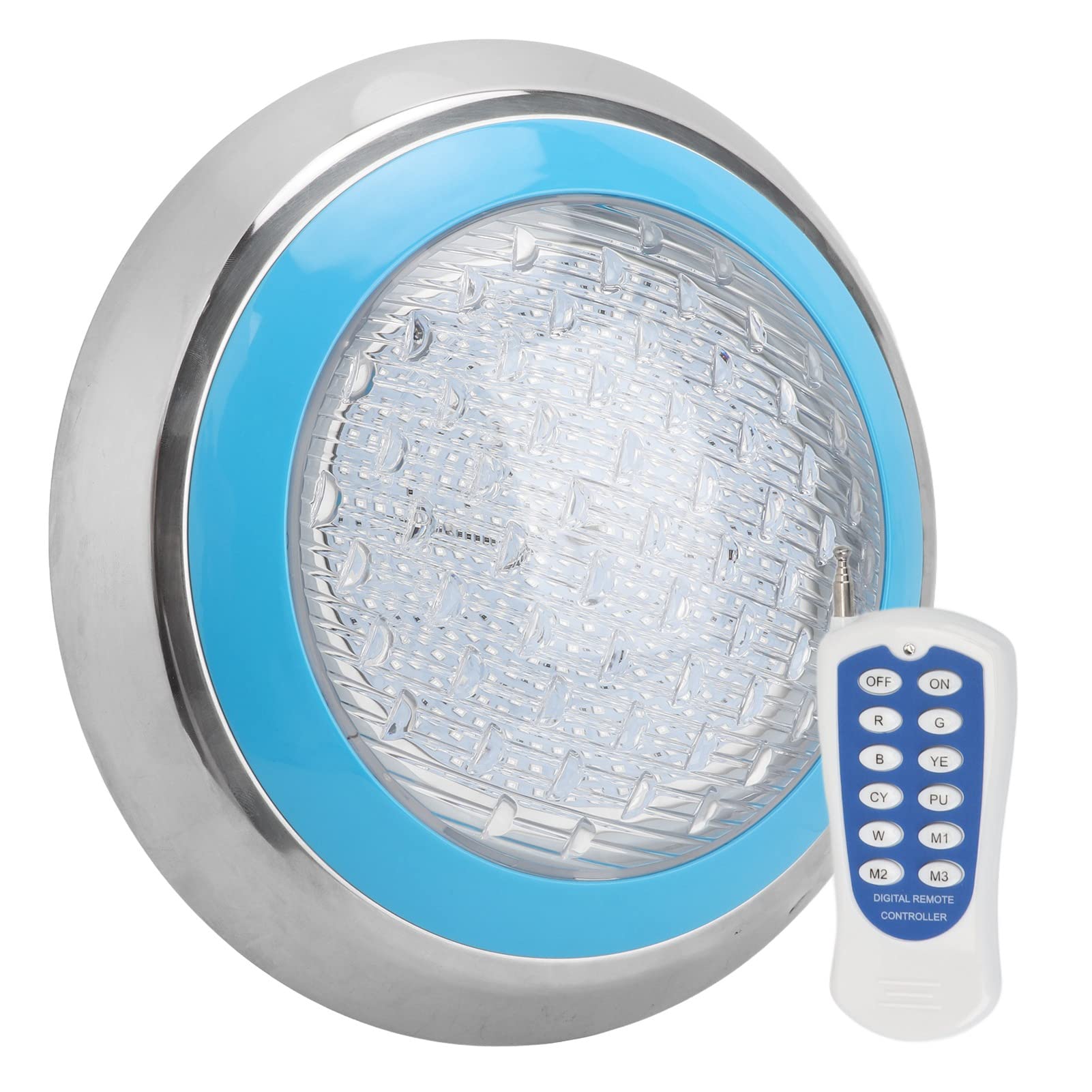Zunate 45W RGB Unterwasser-Poolleuchte |Farbwechsellampe aus Edelstahl für Pools, Brunnen, Teiche