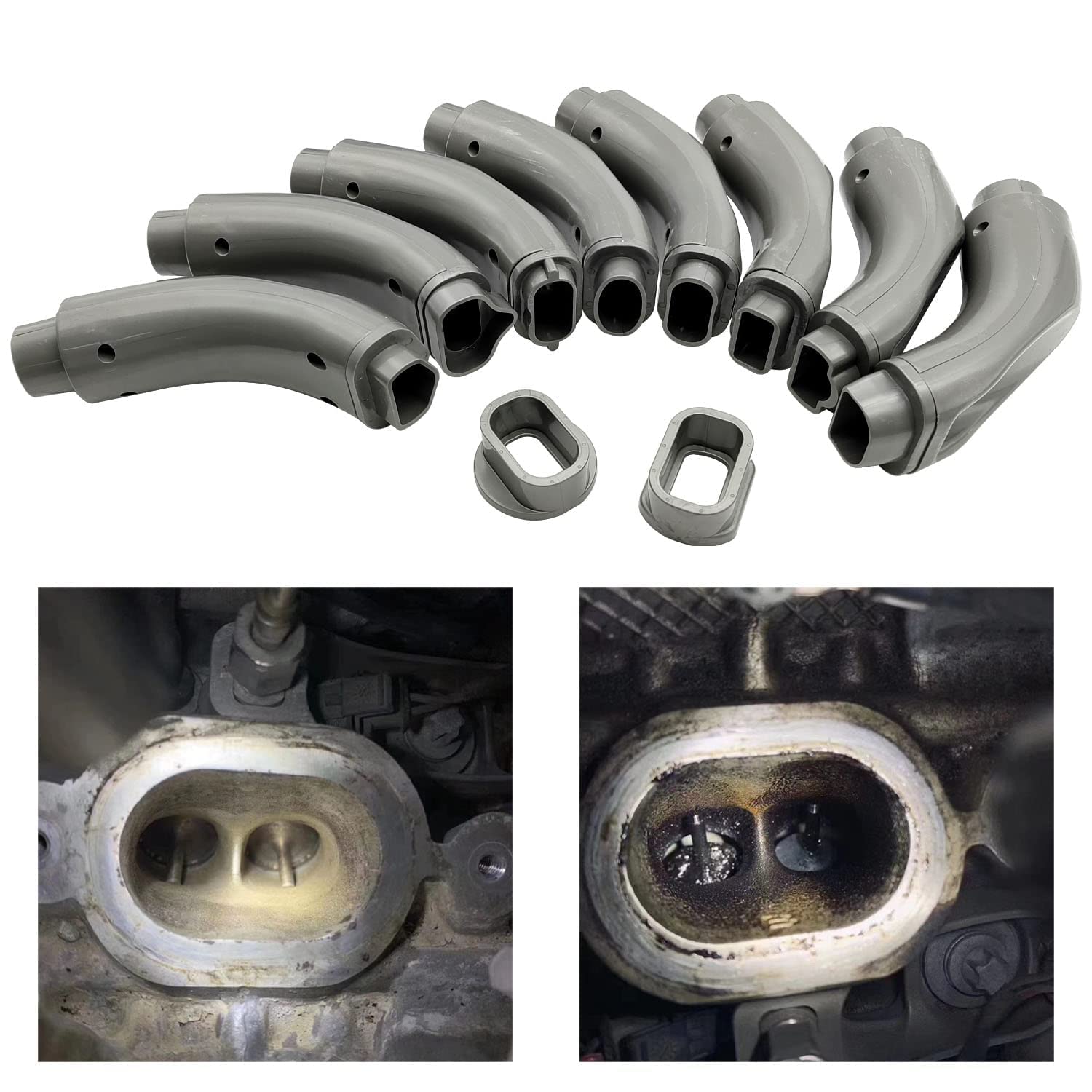 ZKTOOL Adaptador de limpieza de carbono para limpieza de carbón para BMW BEN Chevrolet Buick Porsche VW Audi motor limpiador de carbono