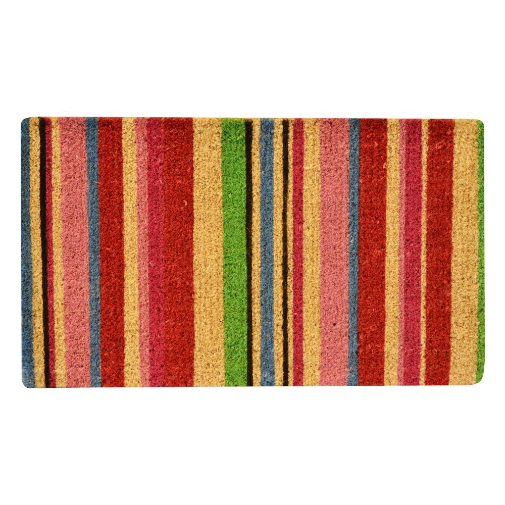 NoTrax, Stripes, Handmade Natural Coir Doormat, Entry Mat for Indoor or Outdoor Use, 18"x30", C11 (C11S1830ST)