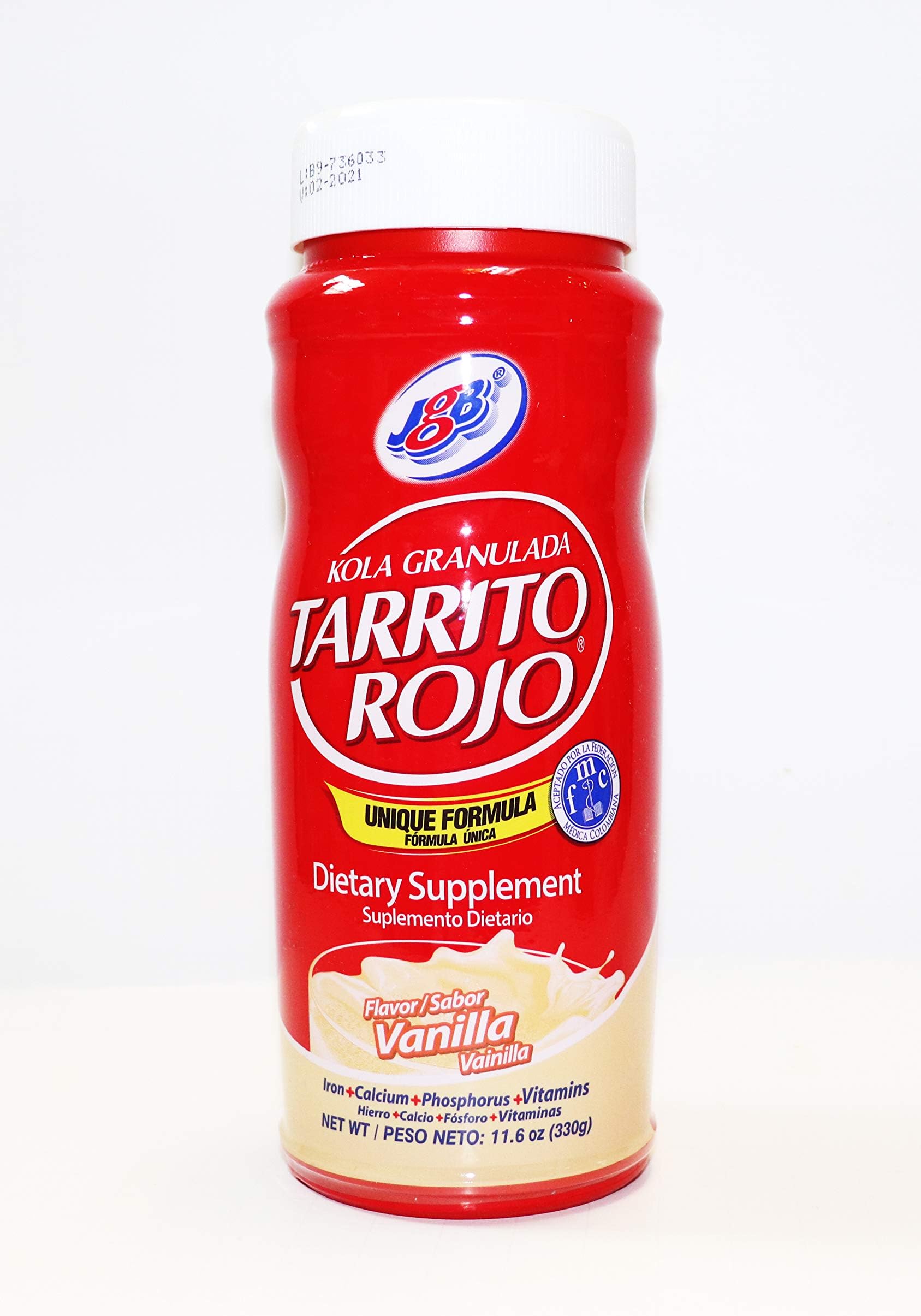 Toeah Kola Granulada JGB, Vanilla Flavor