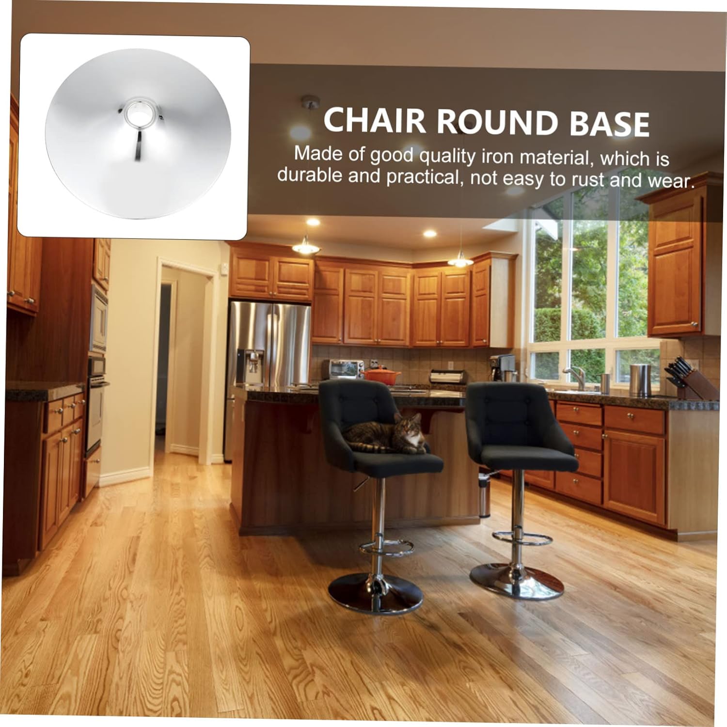 STOBAZA 1pc Bar Table Base Replacement Round Chassis for Office Conference Bistro Tables