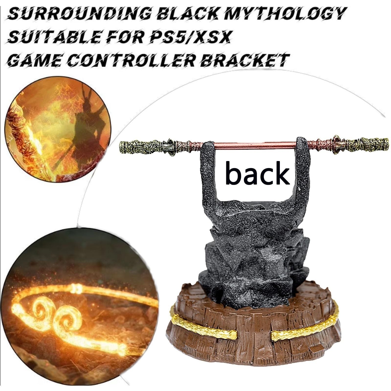 Black Myth Wukong Soporte para Mando De Juego con La Maldición De Apriete del Aro Dorado Y El Bastón De Ruyi De Nube De Bronce, Mando Universal para PS5/xbox/NS/Switch Pro