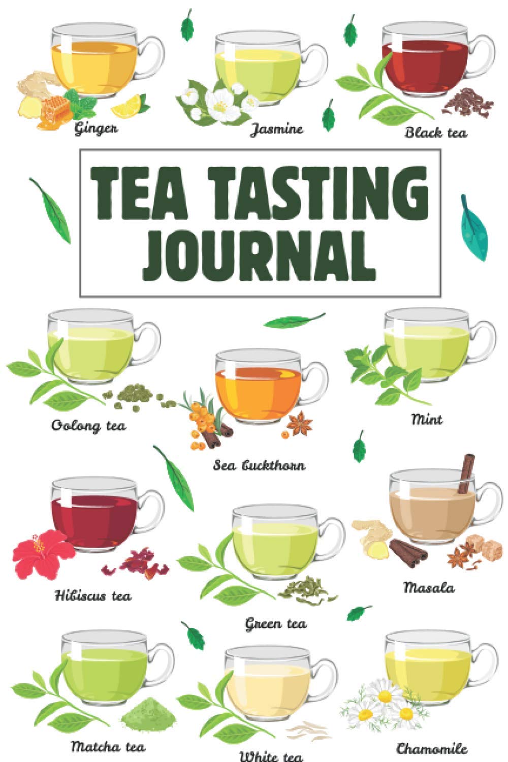 Tea Tasting Journal: Tracking & Tasting Varieties of Favorite Tea Journal book For Record Flavors, Review, Tracking, Testing, Rate Varieties, Type, ... Gifts for Tea Lovers to Enjoy their Drinks
