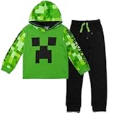 Creeper Fleece Pullover Hoodie and Pants Outfit Set Little Kid to Big Kid
