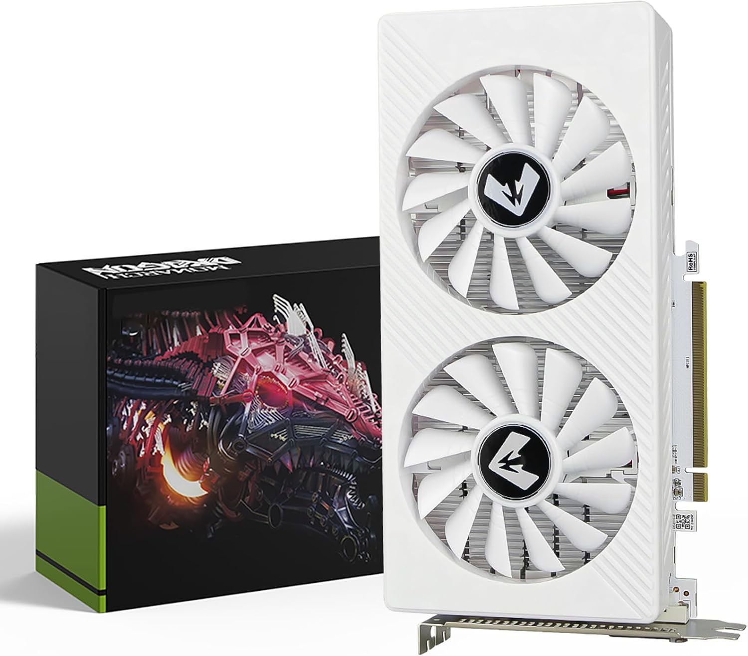 AMD Radeon RX 580 8GB GDDR5 Gaming Graphics Card HDMI/DP/DVI - White | 256-Bit 2048SP PCIe X16 3.0 GPU, HDMI/DP/DVI Triple Output, Dual Fan Cooling Video Card, for Windows 11/10/7 Desktop PC