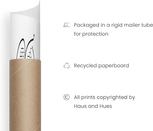 Miniatura 37 de HAUS AND HUES Decoración Divertida de Baño – Arte de Pared de Barba y Mullet, Letrero Humorístico de Baño, Impresión de Pared Divertida para Baño o