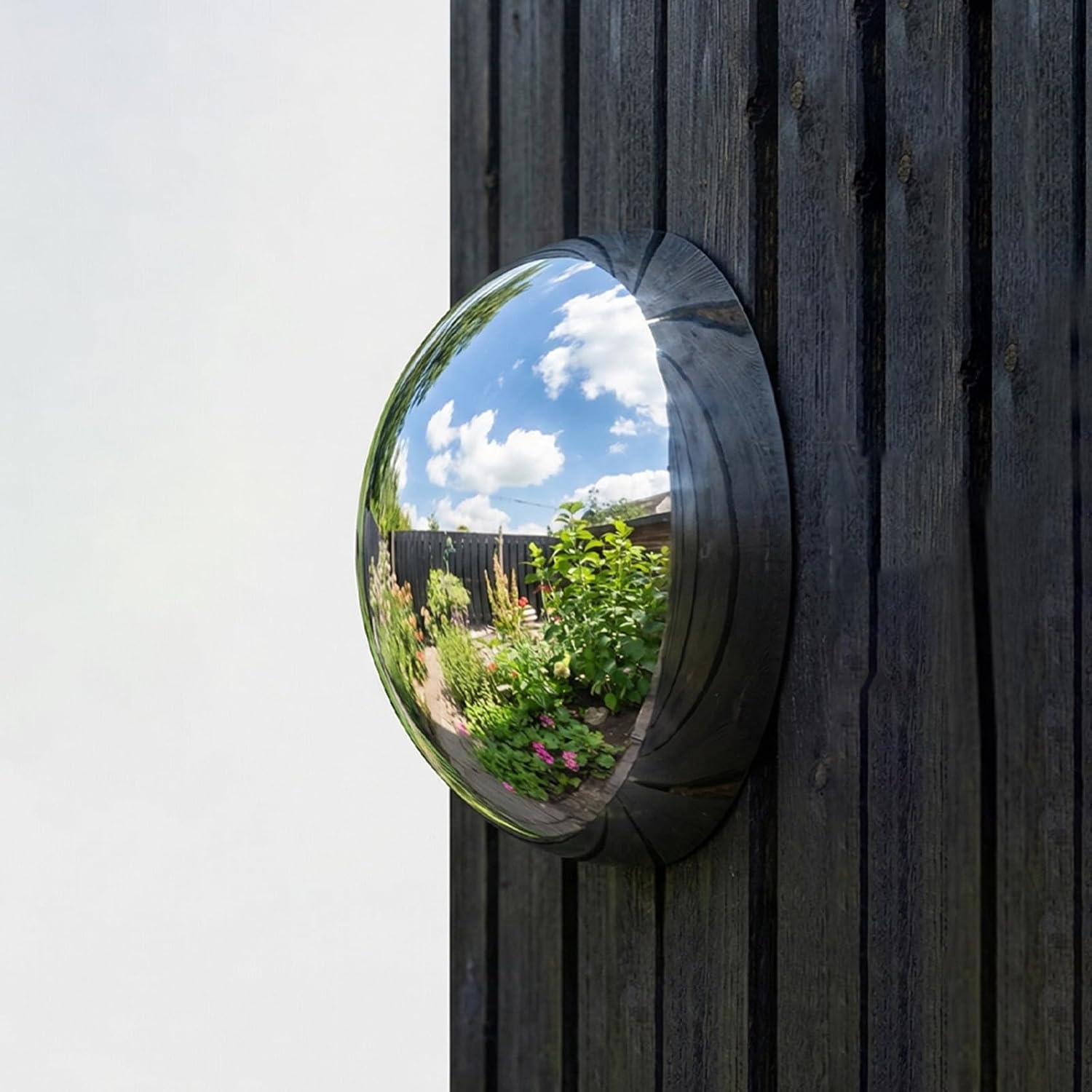 2pcs Hollow Hemisphere Mirror Balls - 4 Inch Stainless Steel Garden Half Gazing Globe - Silver Half Sphere Reflective Decoration for Home and Pond