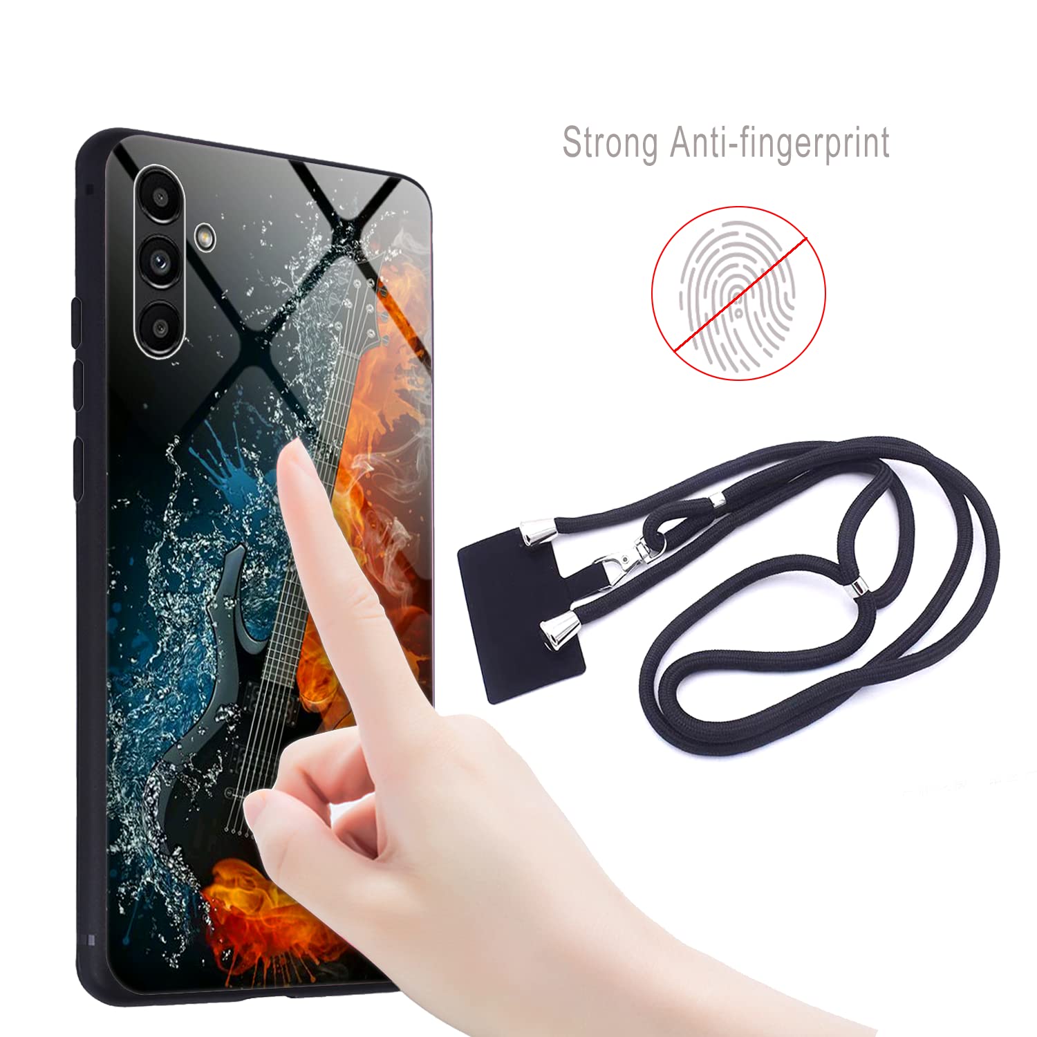 vingarshern Cover HONOR Magic 4 Pro Custodia e Vetro,Morbido Bordo Case Honor Magic 4 Pro Cover Silicone+Vetro Temperato Posteriore Con Motivo HD,Cellulare Cover Honor Magic 4 Pro Con Cordino,Foto01 vingarshern Cover HONOR Magic 4 Pro Custodia e Vetro,Morbido Bordo Case Honor Magic 4 Pro Cover Silicone+Vetro Temperato Posteriore Con Motivo HD,Cellulare Cover Honor Magic 4 Pro Con Cordino,Foto01