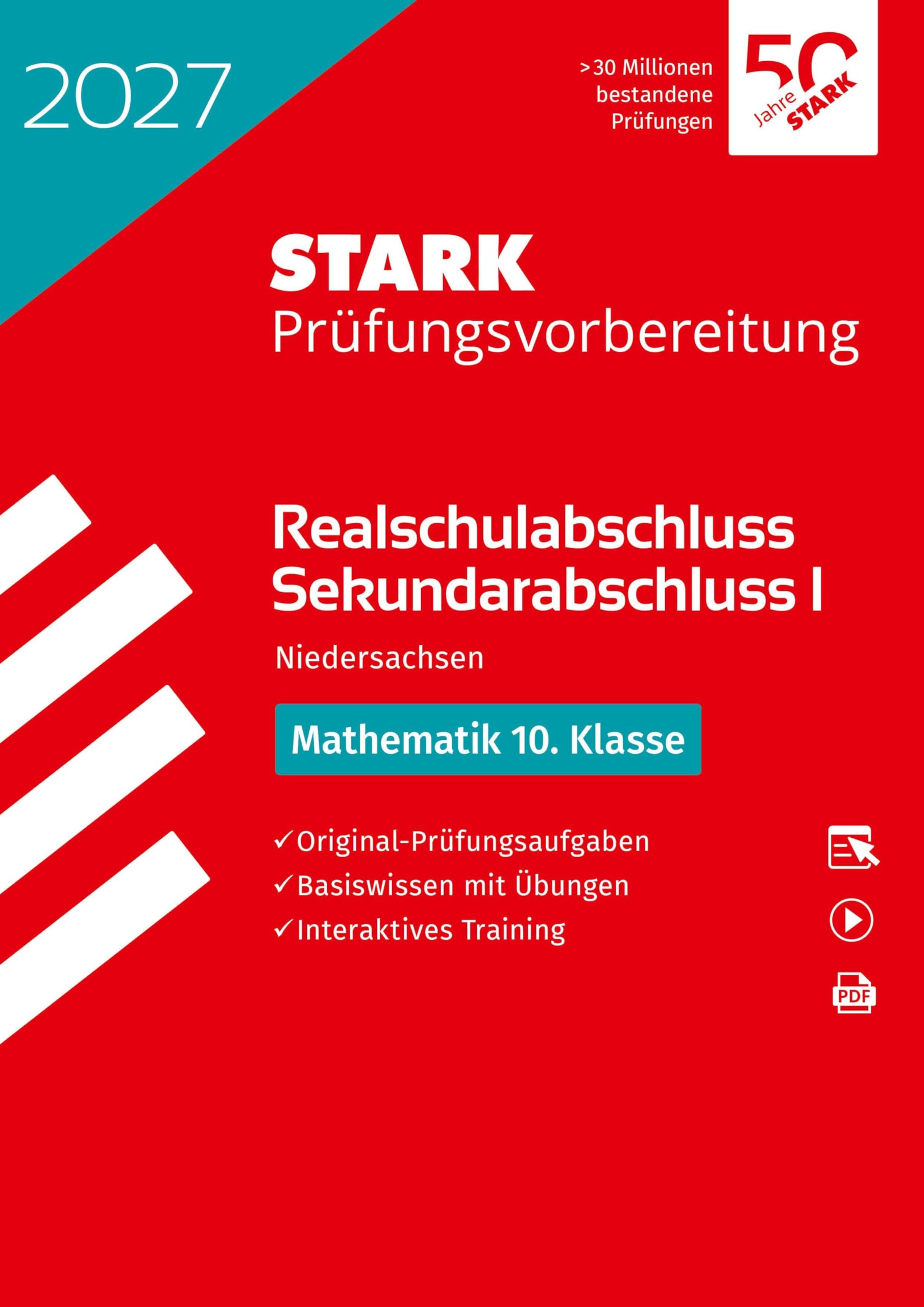 STARK Mathematik - Realschulabschluss 2027 Niedersachsen - Prüfungsvorbereitung (Abschlussprüfungen)