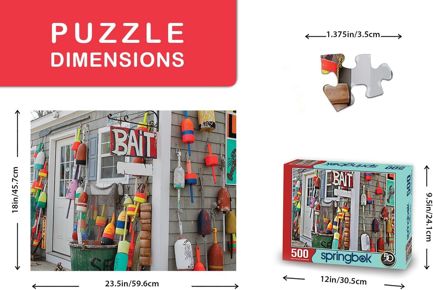 Springbok's 500 Piece Jigsaw Puzzle Oh Buoy!, Multi