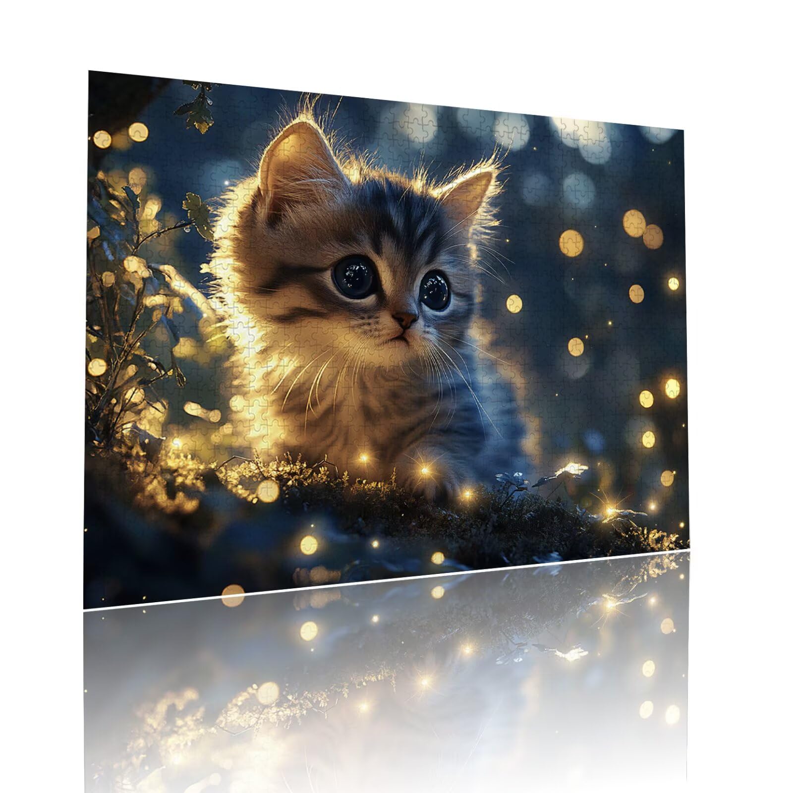 Puzzle Erwachsene 2000 Teile Katze Glühwürmchen Educa Jigsaw für Kinder ab 8 Jahren Mädchen Jungen, Erwachsene Impossible Klassische Puzzles Schwer, Anspruchsvoll Spielspaß, Geschenke 70x99cm t-702
