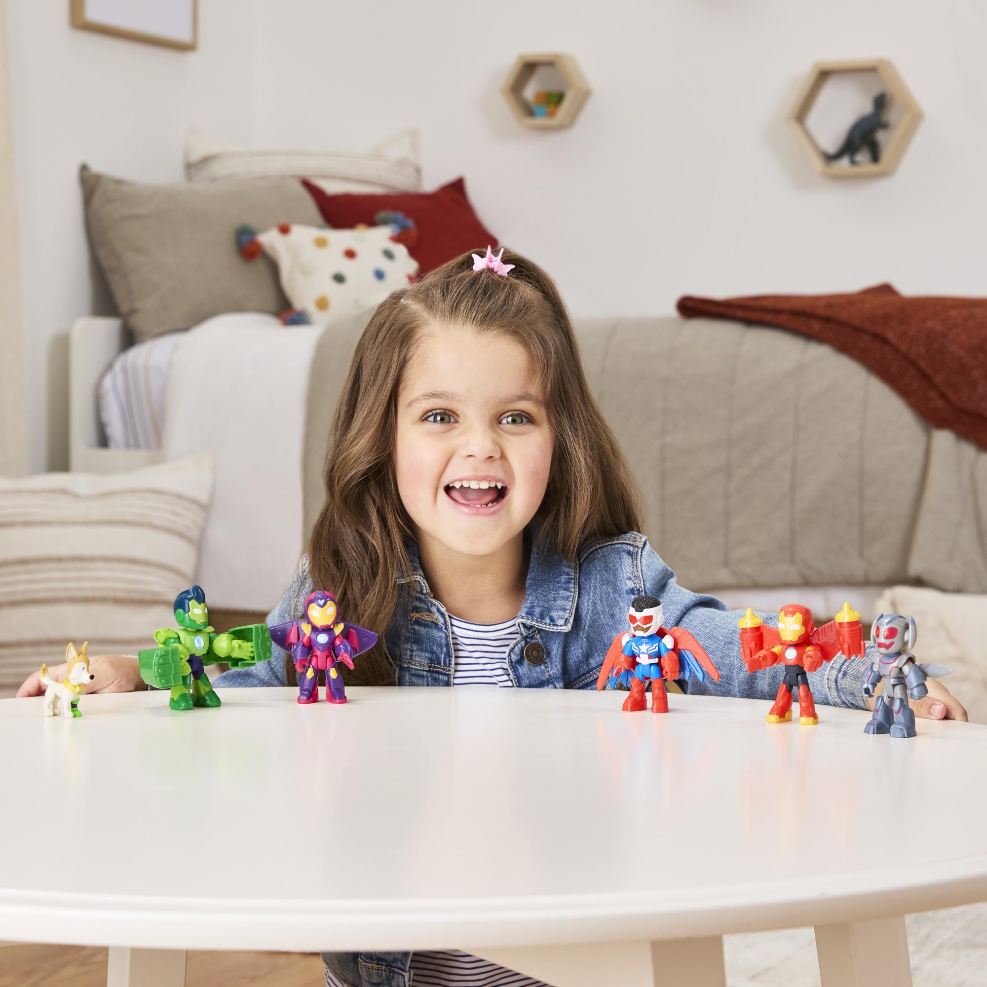 Zestaw figurek Avengers w pełnej zbroi z serialu "Iron Man and his Awesome Friends" Marvela