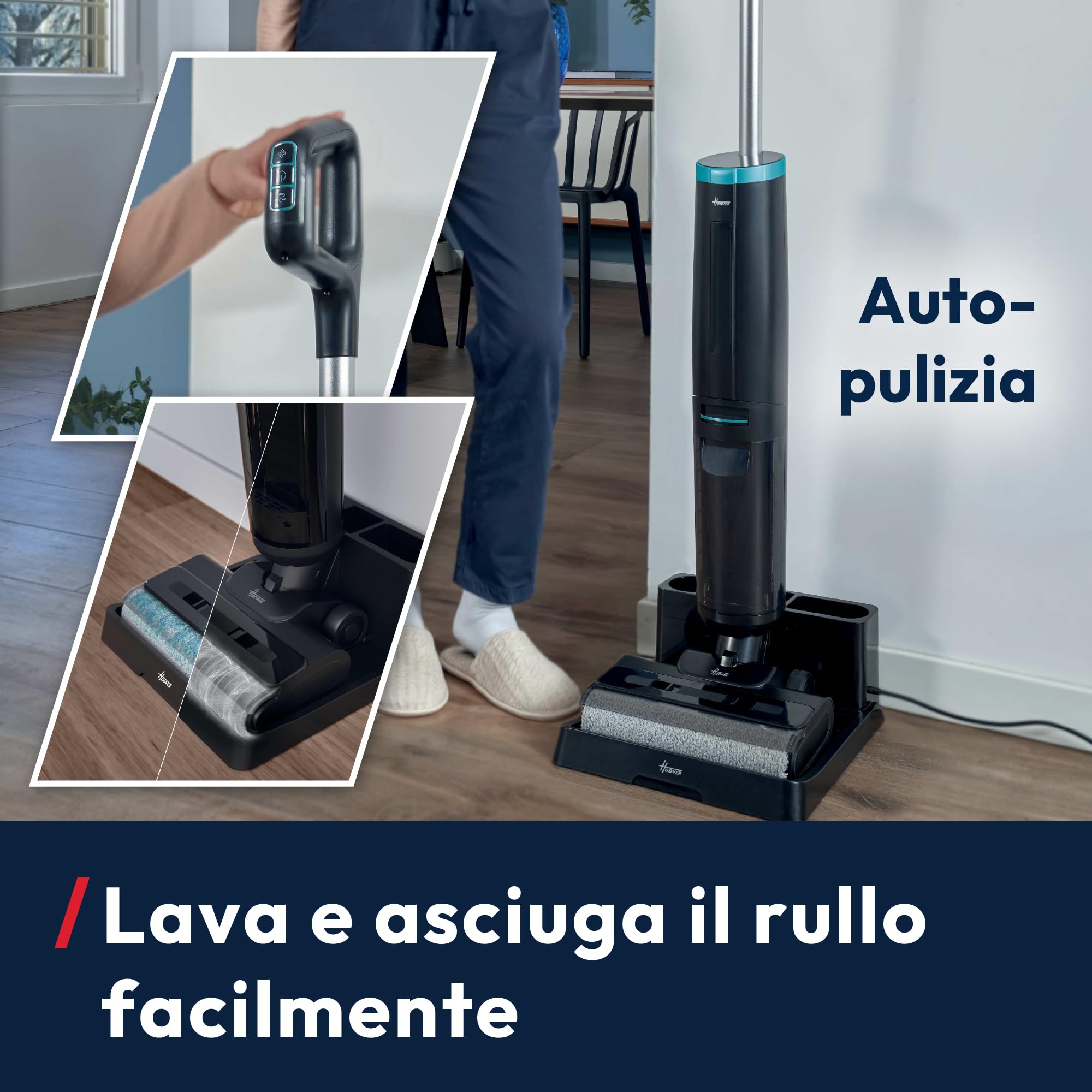 Hoover HW3 Aspirapolvere e Lavapavimenti Senza Fili