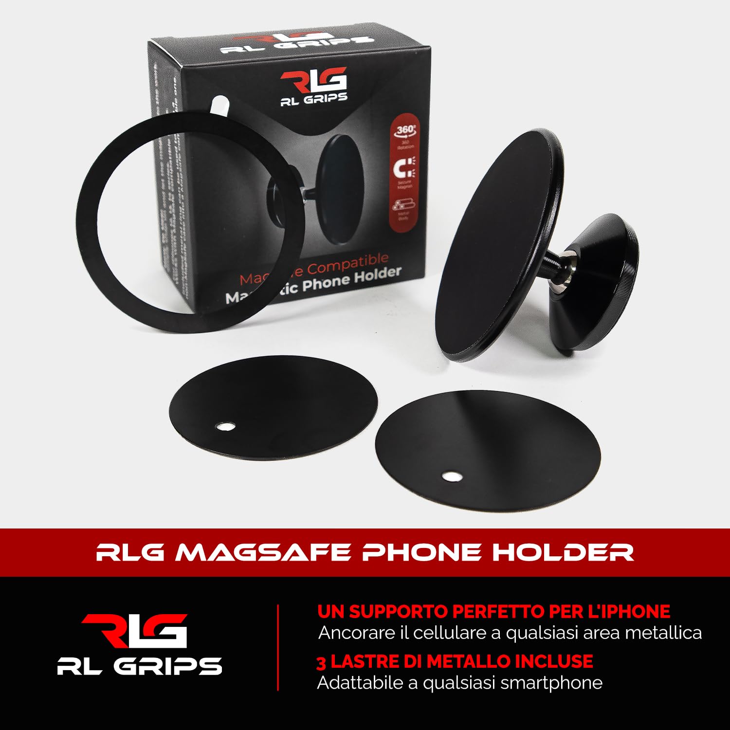 Supporto Magnetico Da Palestra RL Grips Con Doppio Magnete | FindTheDeal