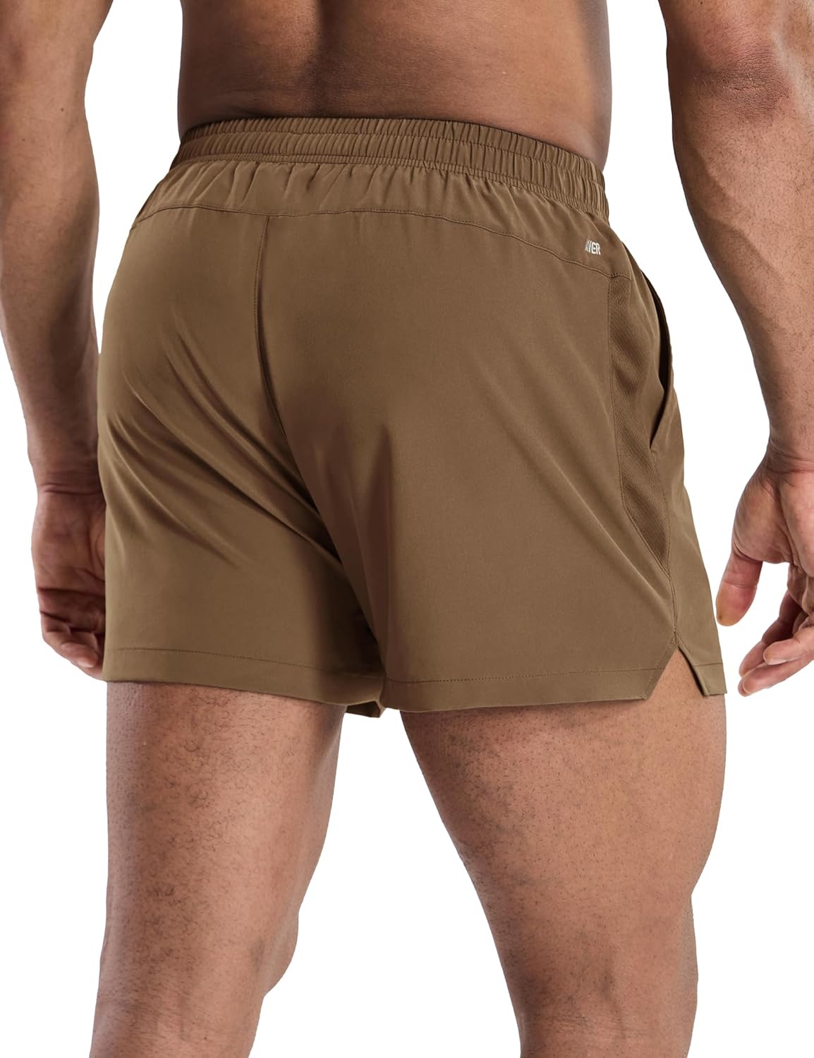 MIER Mens 3 Inch Shorts for Athletic Running Dry Fit Lightweight Workout Gym Active Shorts with Brief Liner, Pockets - Image 2