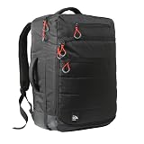 Zaino Cabin Max Santiago Approvato da volo Bagaglio a Mano 55 x 40 x 20 cm. (Black)