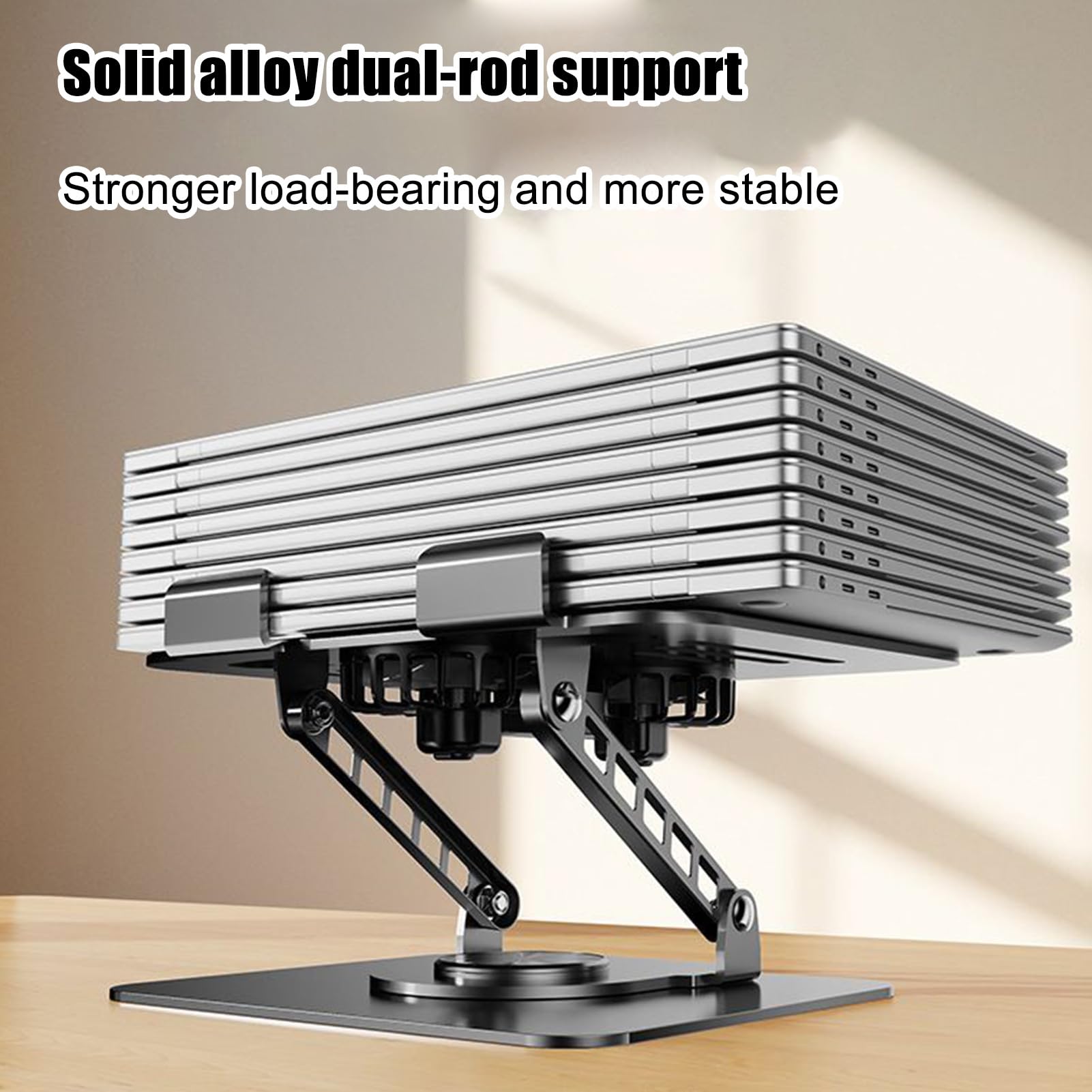 Supporto Portatile Laptop Computer Con Elevatore Pieghevole | Supporto Rotante e Rialzo per Laptop per Scrivania Rialzo Camera da , Soggiorno, Ufficio, Desktop, Tavolo, Studio, Lavoro,