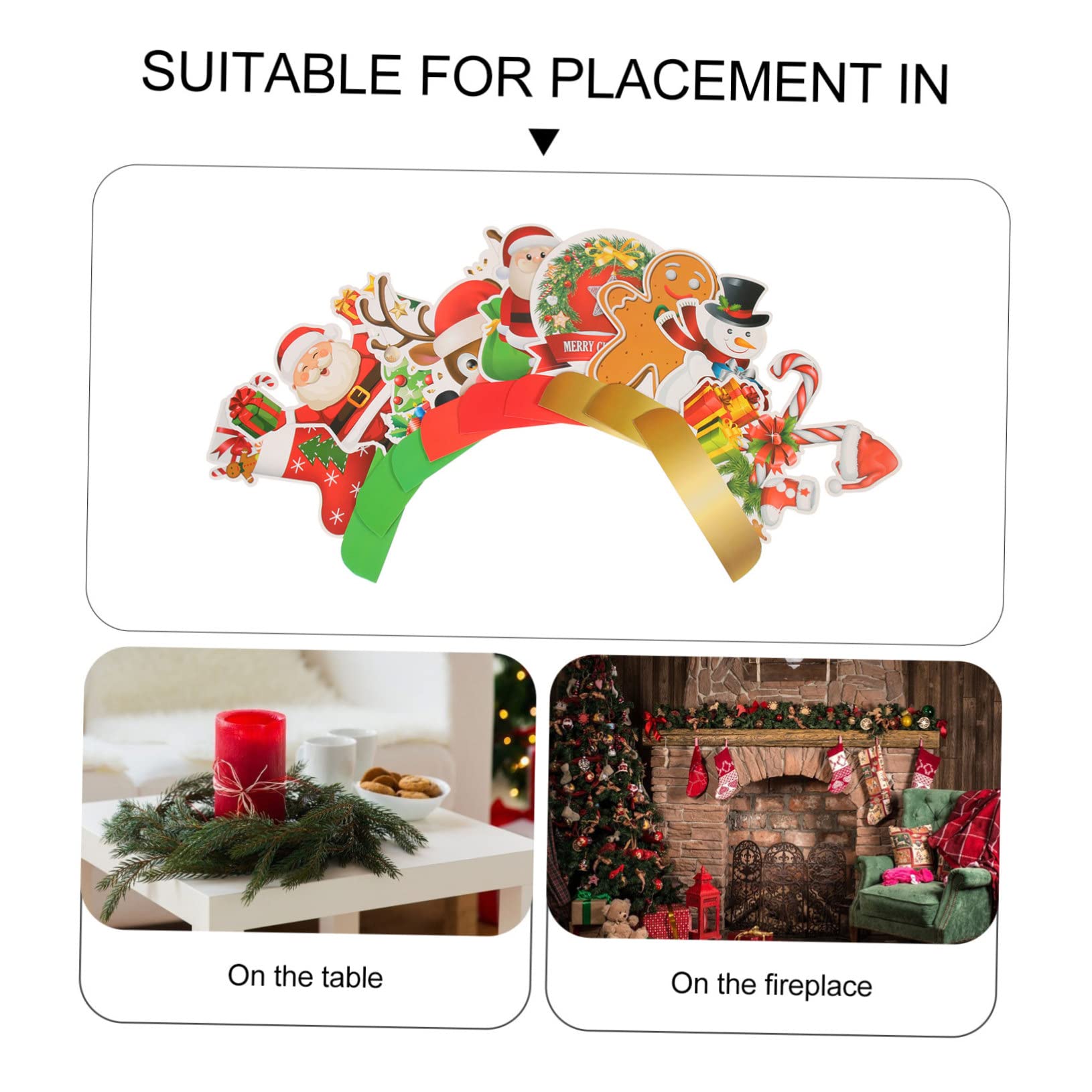 Alasum 36piezas Adornos De Para Decoración De Mesa Navideñas De Mesa Para Celebraciones De Navidad