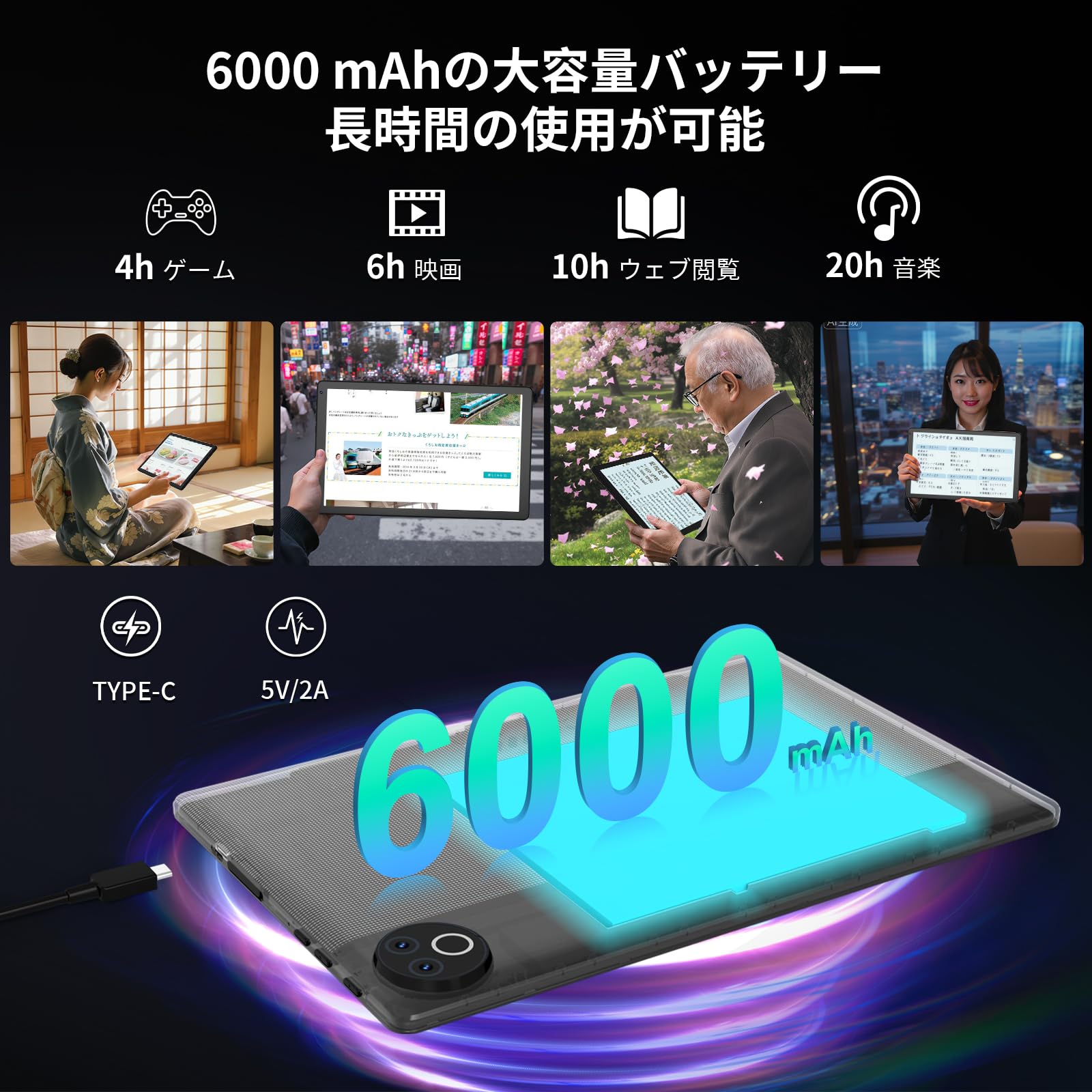 新品未開封⭐タブレット HiGrace 10.1インチ Android15 Amazon.co.jp: Tablet - HiGrace 10 Inch Android 15 Wi-Fi 6 Model