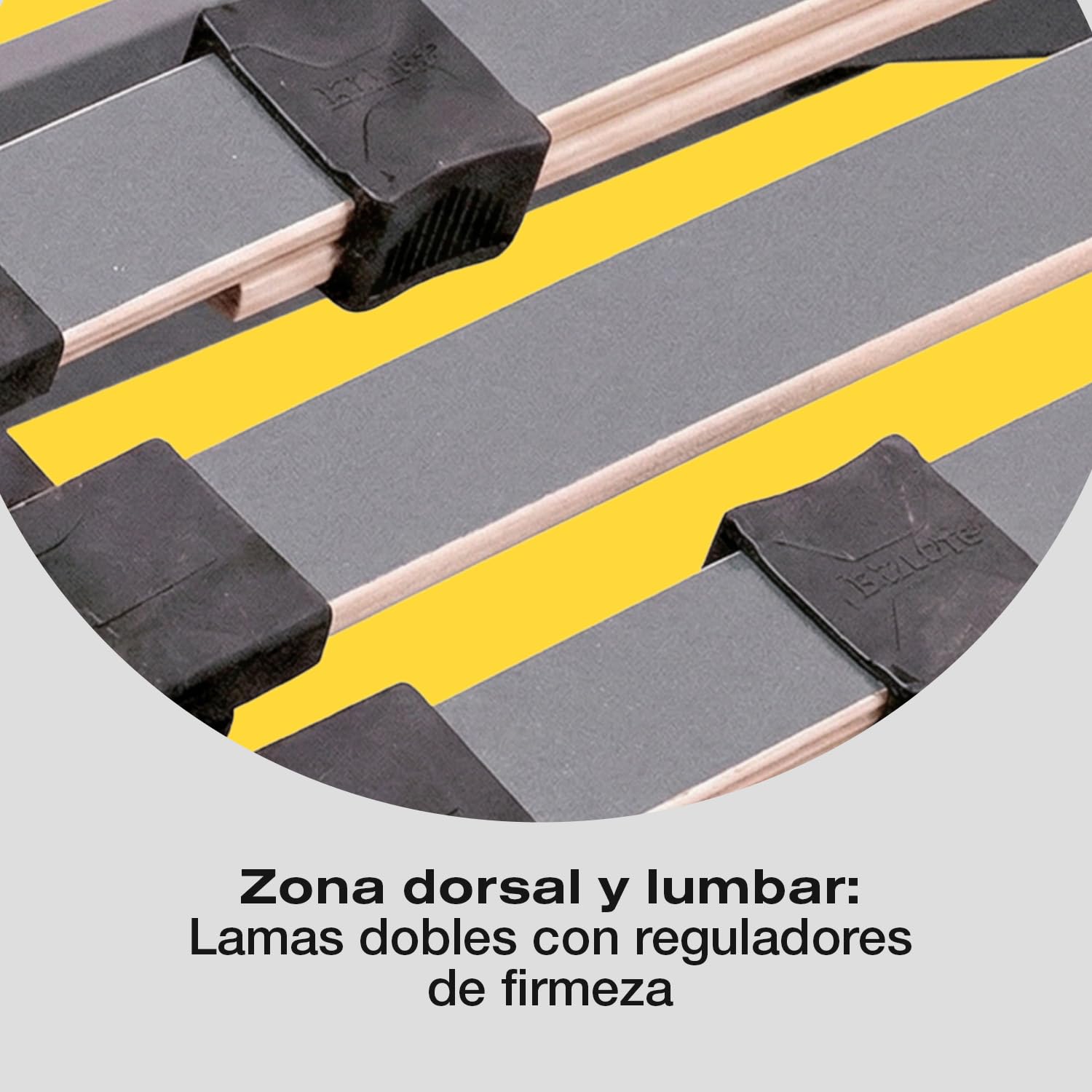Ferlex - Cama articulada eléctrica | Somier articulado de 5 Planos | Reguladores de firmeza y Refuerzo en Lumbar y Dorsal (90x190 cm)