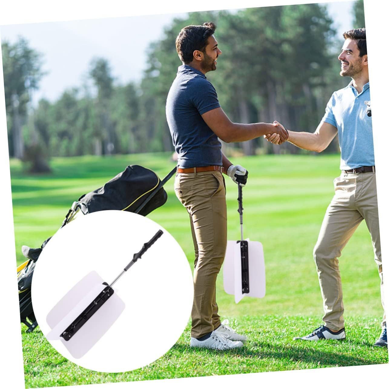 Golf Swing Grip Trainer Durable Warm Up Aid for Practice Muscle Building and Enhanced Swing Mechanics Essential Training Tool for Beginners