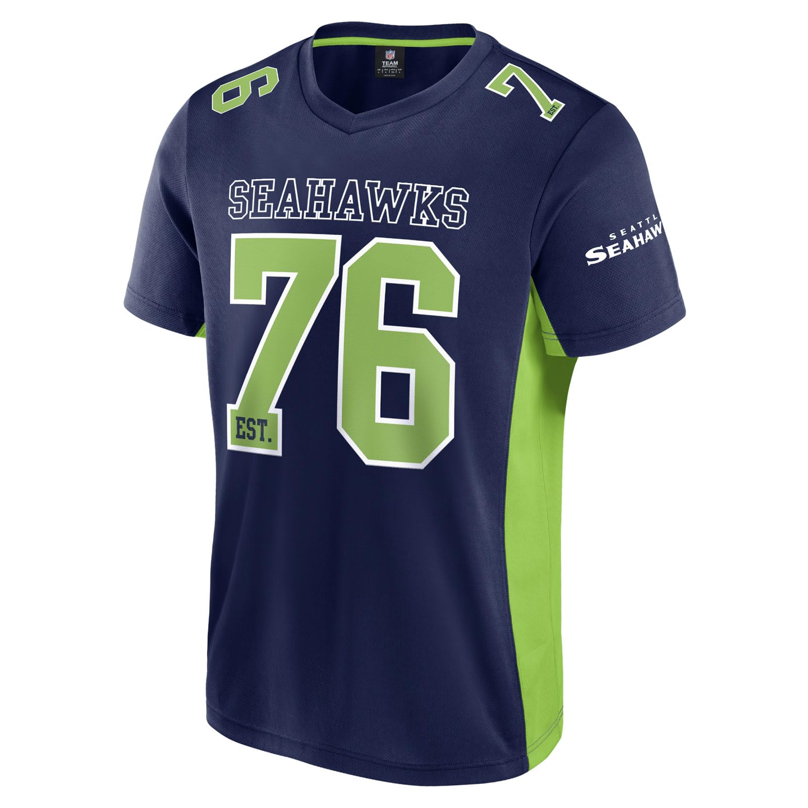 Fanatics Unisex Navy Nfl Seattle Seahawks Core Foundation Top Polymesh Shirt Xl