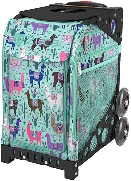 ZUCA Llama Rama Sport Insert Bag w/Sport Frame, Black w/Non-Flashing Wheels