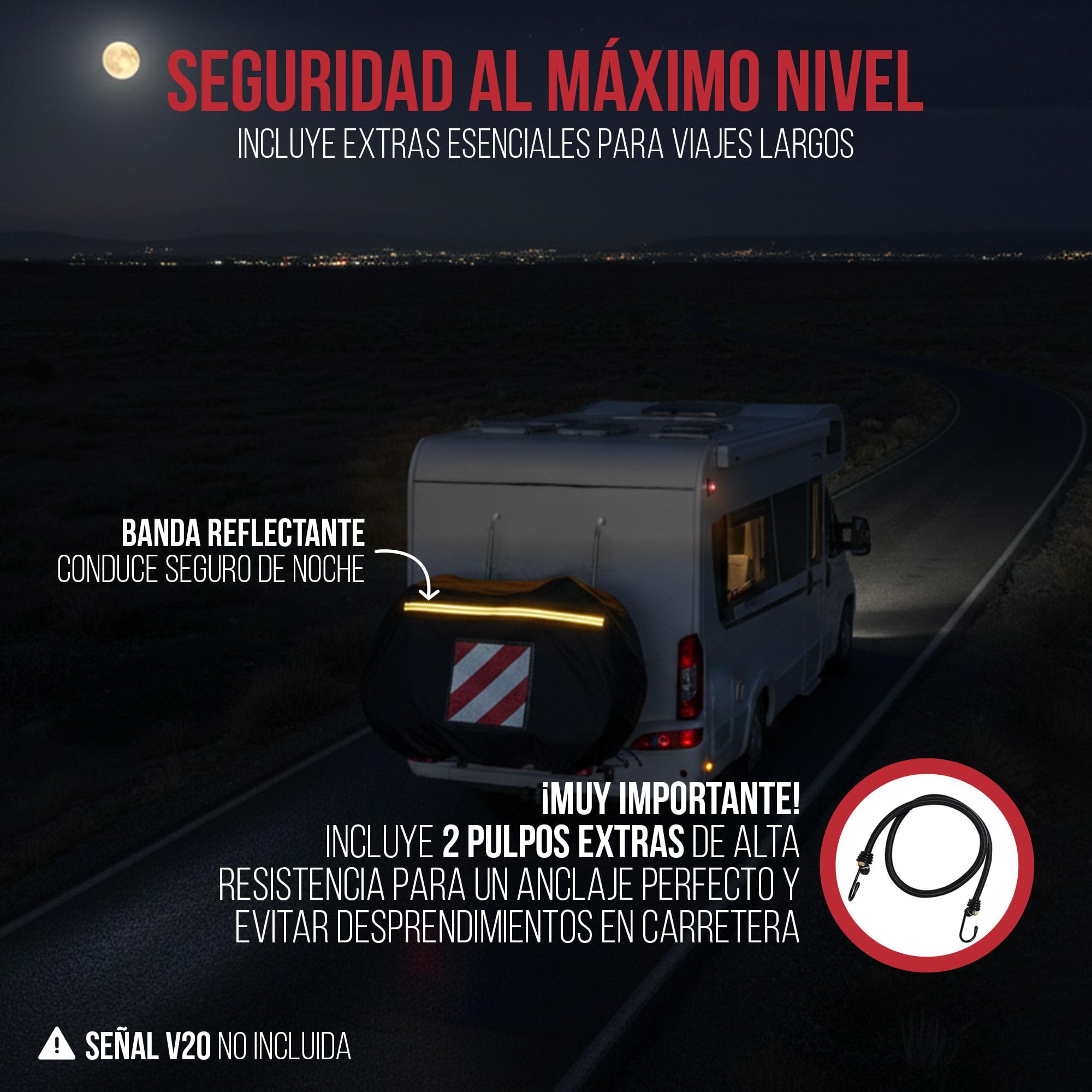 Funda Bicicleta Autocaravana para 3 Bicicletas - Accesorios Autocaravana - Funda Exterior Impermeable - Funda Portabicicletas