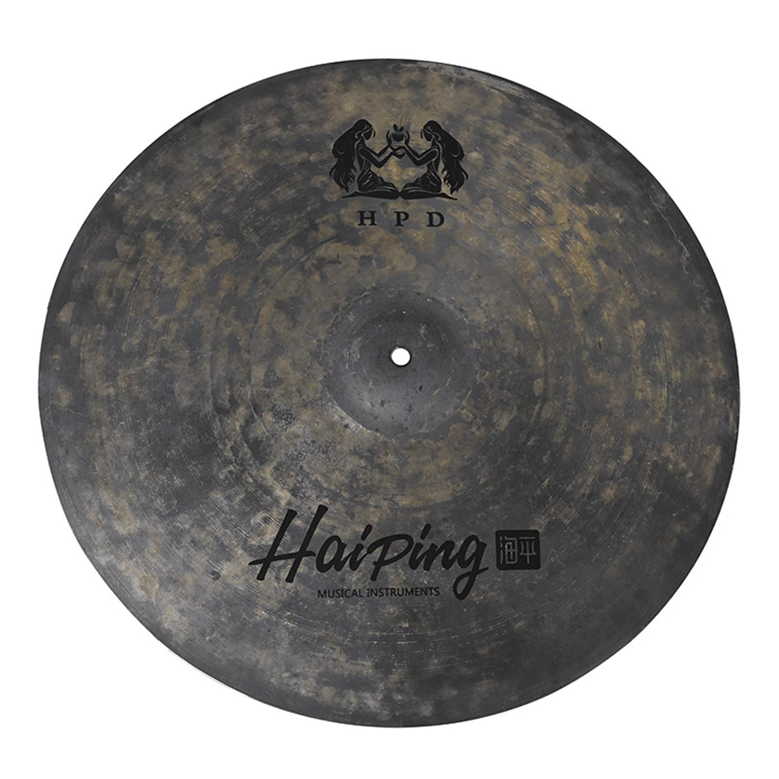 Professional Handmade Hi-hat Crash Ride Cymbals HPD Series Of Drum Kit Cymbal Set Percussion Instrument For Performance Teaching Student Practice Drummer (Size : RI22")