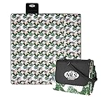 Purepower Picknickdecke 200x220cm, Campingdecke Isoliert mit Tragegriff, wasserdichte Sanddichte Stranddecke | 2-Lagige Faltbare Strandmatte XXL für Picknick Strand Reisen Innen, BBQ, Beach