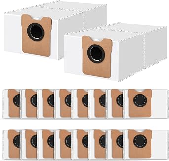 18 Pack C20 Dust Bags for eufy Omni C20 C10 Robot Vacuum Cleaner | 3.2L Large Capacity Vacuum Bags, Disposable Replacement Dust Bags