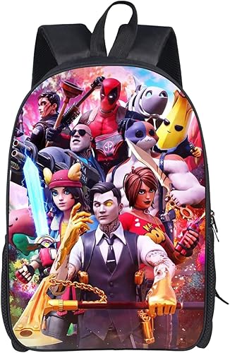 Szv Mochilas de juego unisex, mochila de anime, bolsa de viaje con impresión 3D, mochilas deportivas grandes y ligeras, A, Mochilas Daypack