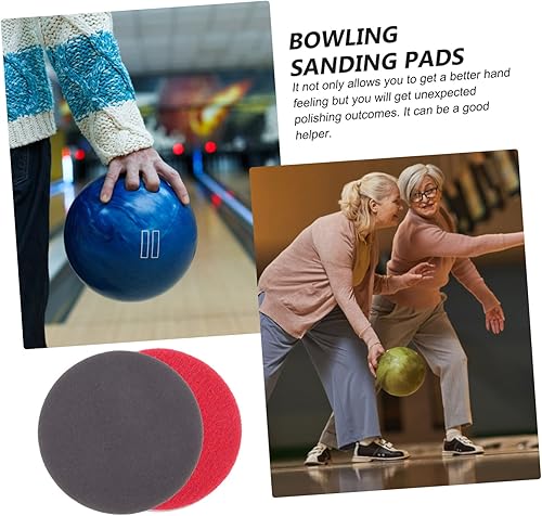 Miniatura 7 de 8 almohadillas de lijado de bolos, almohadillas redondas de lijado de bolas de boliche, kit de limpieza de pulido de grano 800, 1000, 1200, 1800,
