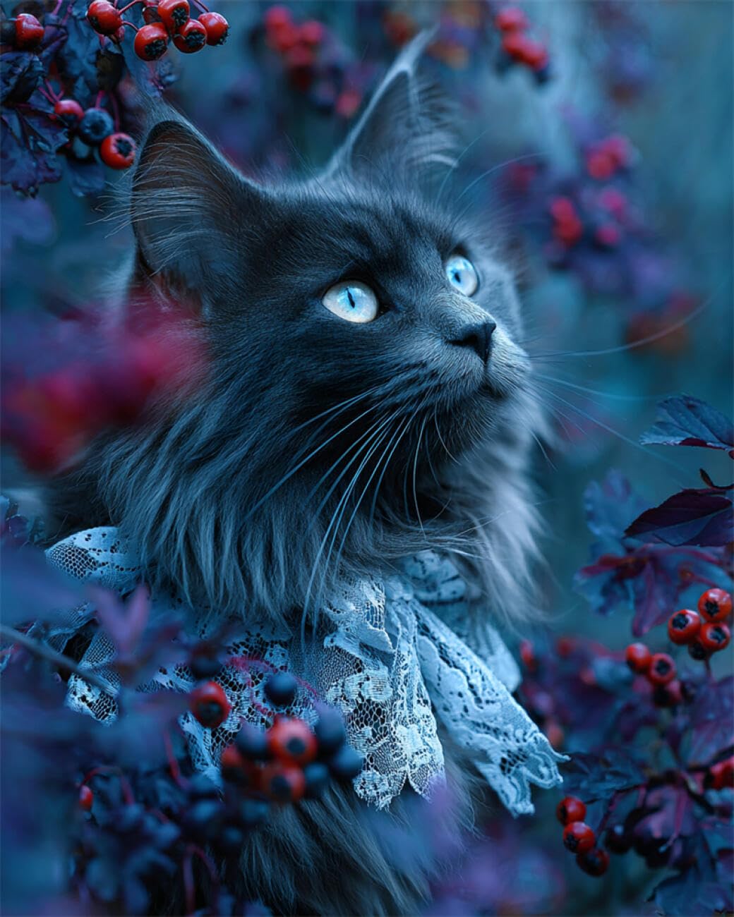 AYAOYANGGO Animal DIY Bead Cross Stitch Kits Pet Cat Bead Embroidery Kit for Adults Needlepoint Tapestry Set Beaded Stitching 60x80cm