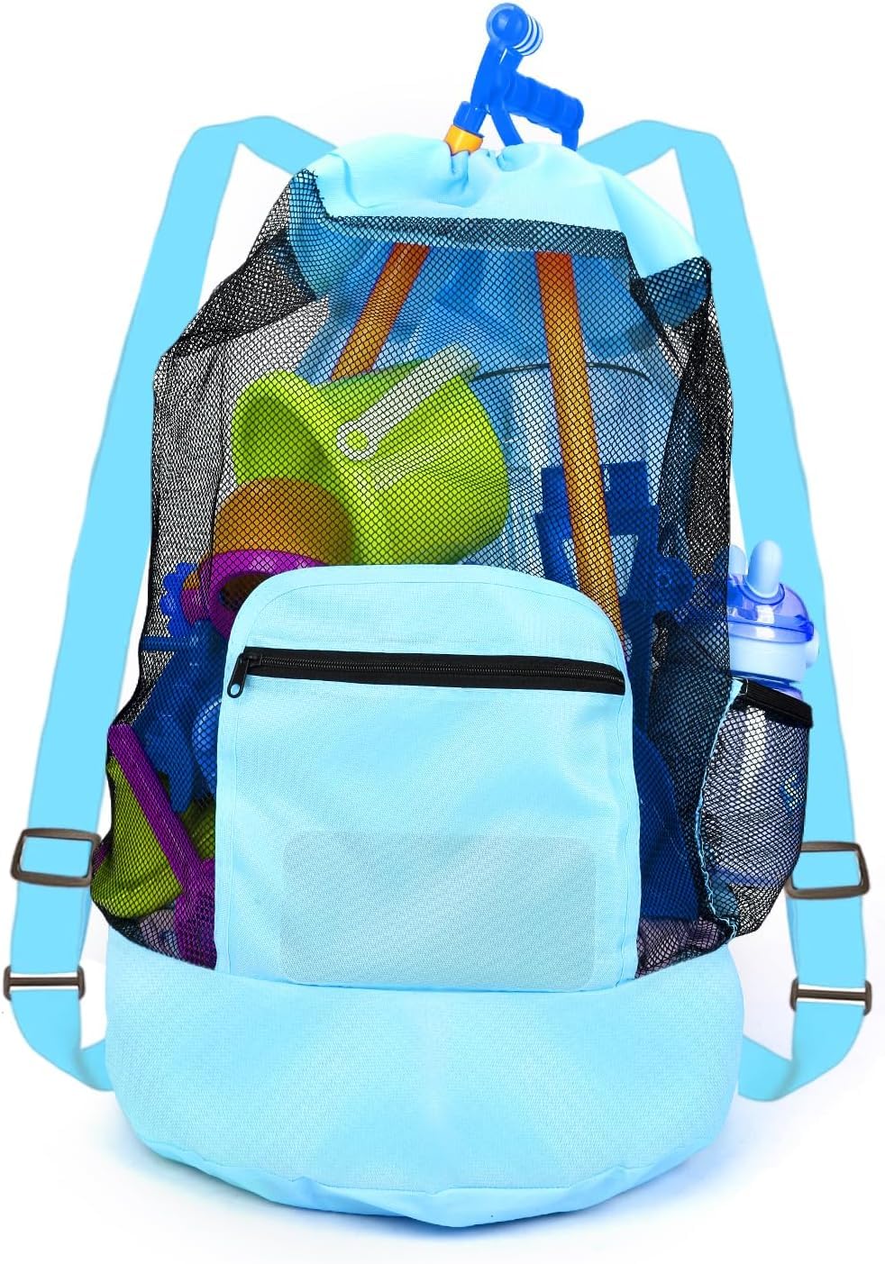 Anandming Beach toy bag，mesh backpack for beach，Beach Vacation Essentials,Shell Collecting Bag Shelling Tools,Beach Must Haves Sand Box Toys Seashell