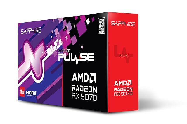 Sapphire Pulse AMD Radeon RX 9070 Gaming 16GB Dual HDMI Dual DP