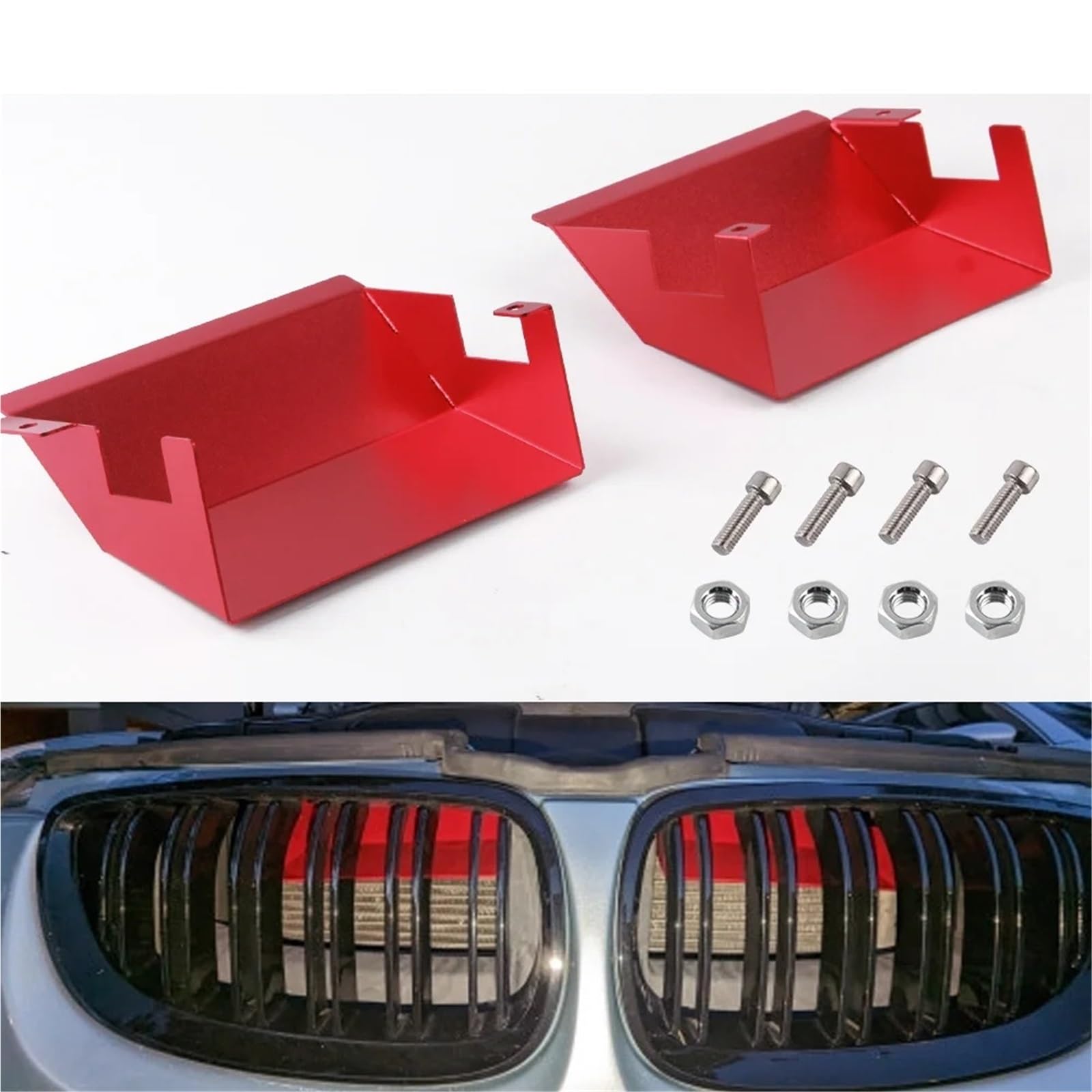 Zestaw dolotowy powietrza Pasuje do Bmw E90 E93 E92 335i 335xi 328i 328xi 2007-2012 Silnik N54 N55 Aluminiowe dynamiczne wloty powietrza
